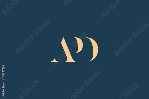 APD abstract letter logo design. This logo is designed by three abstract letters.