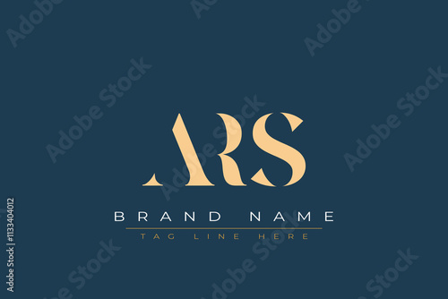 ARS abstract letter logo design. This logo is designed by three abstract letters.