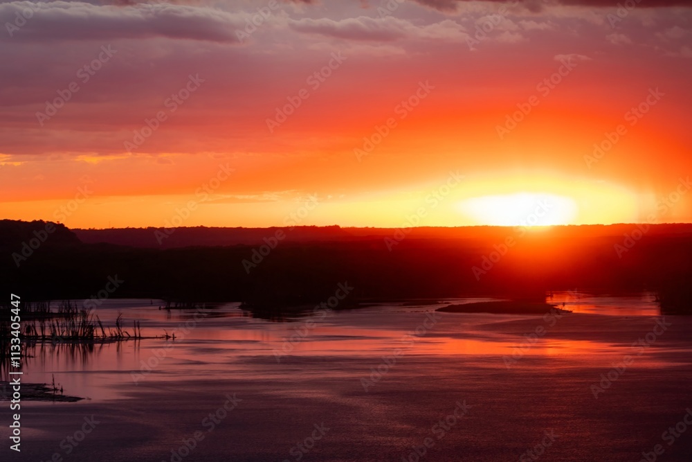 Obraz premium sunset over the sea
