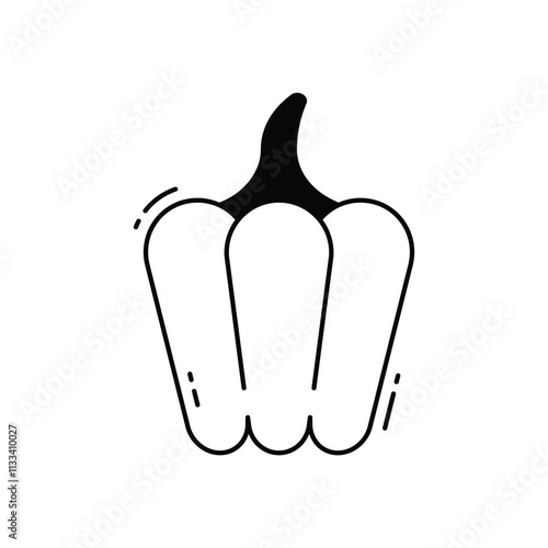 Capsicum vector icon