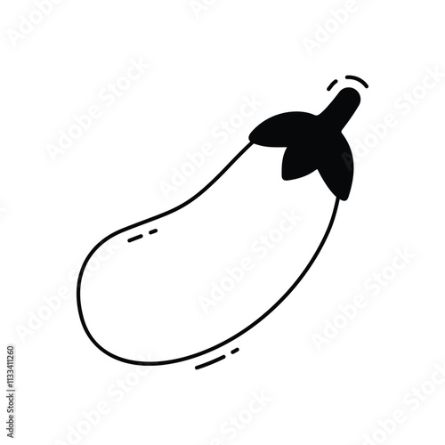 Eggplant vector icon