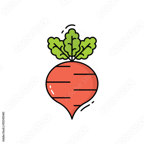 Beetroot vector icon