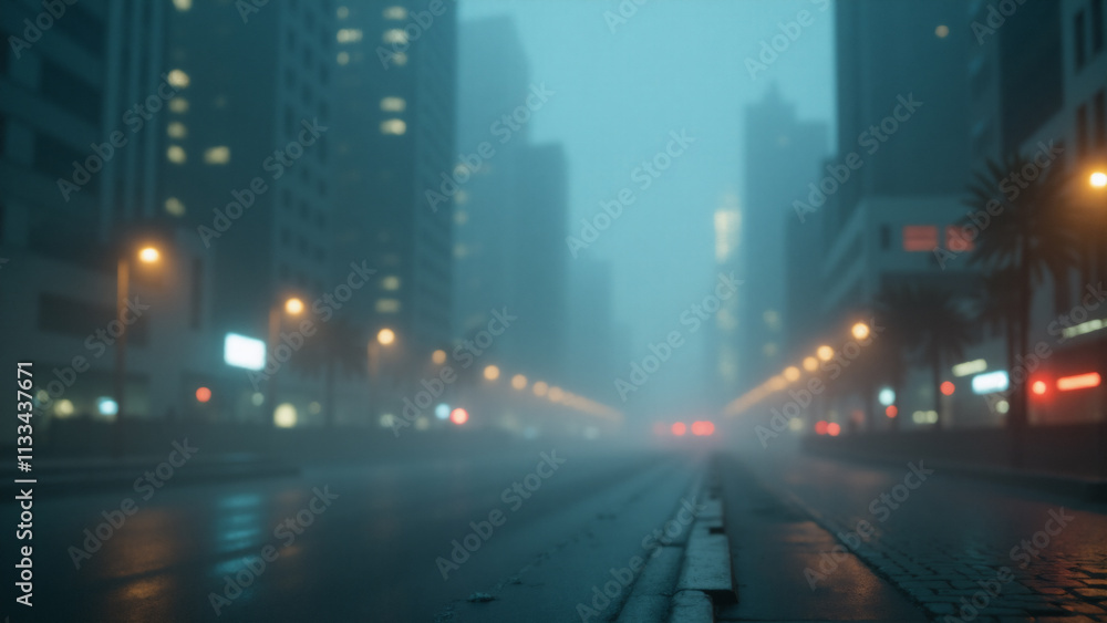 Obraz premium Fog weather theme. Generative ai.