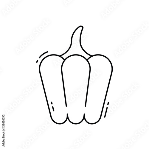 Capsicum vector icon