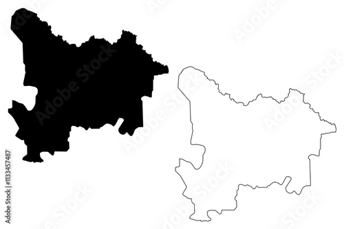 Haut-Uele Province (Democratic Republic of the Congo, DR Congo, DRC, Congo-Kinshasa) map vector illustration, scribble sketch Haut-Uele map photo