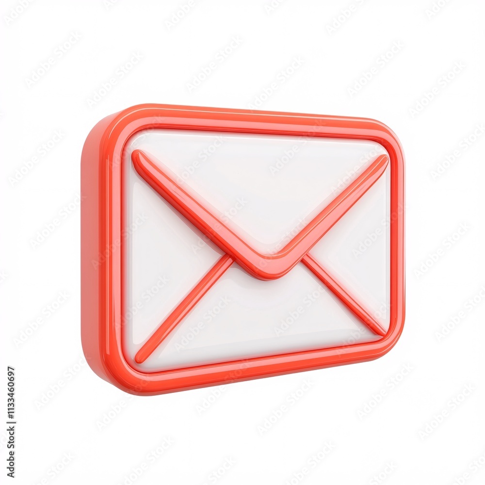 email icon 3d icon and illustration isolated white background email icon 3d icon and illustration isolated white background