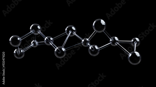 Polyether ether ketone molecule molecular structure, ball and stick model, structural chemical formula peek. Ether. Illustration photo