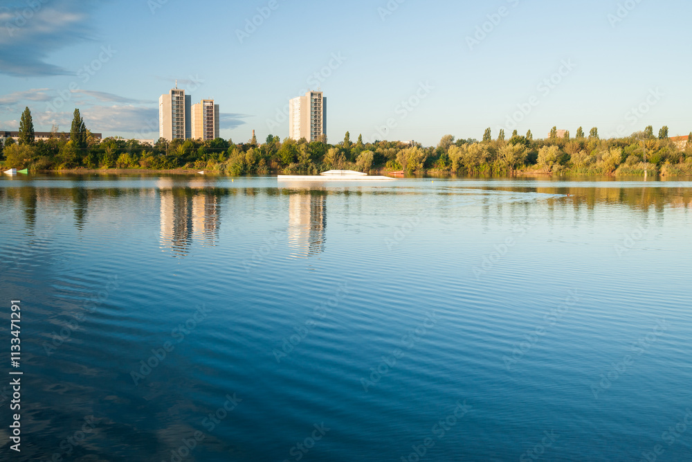 Fototapeta premium city landscape in Dresden, Germany