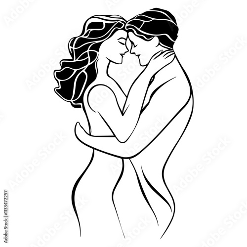 silhouette of a couple