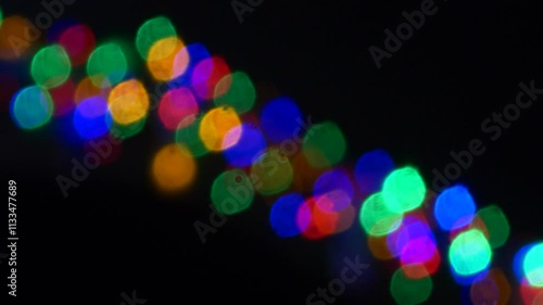 flashing colorful lights