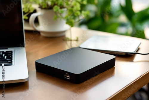 External M2 hard drive providing fast and reliable data storage for personal use. photo