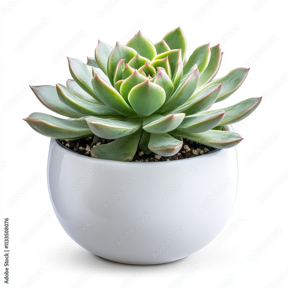 Small Potted Succulent in White Ceramic Planter Small Potted Succulent in White Ceramic Planter