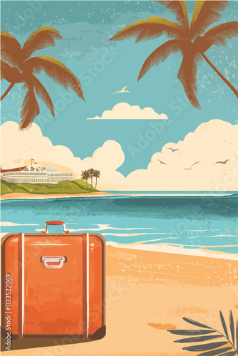 Vektorgrafik aus dem Package: flat, retro, vintage, modern, art, zeitgeist, film, movie, poster, kunstdruck