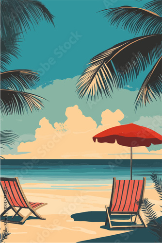 Vektorgrafik aus dem Package: flat, retro, vintage, modern, art, zeitgeist, film, movie, poster, kunstdruck