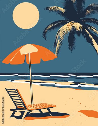 Vektorgrafik aus dem Package: flat, retro, vintage, modern, art, zeitgeist, film, movie, poster,
