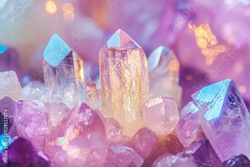 Radiant Crystal Cluster: A Spiritual Oasis photo