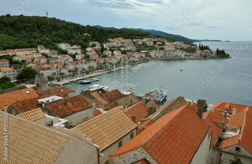 Panorama of Korcula.