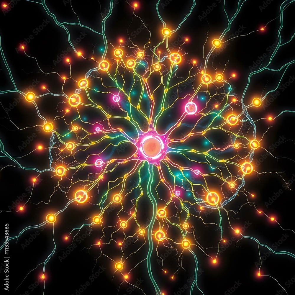 Radiant Galaxy Neuron Design Radiant Galaxy Neuron Design