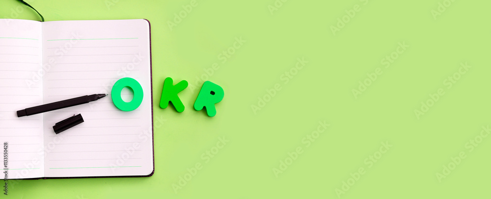 Obraz premium OKR or Objective Key Results