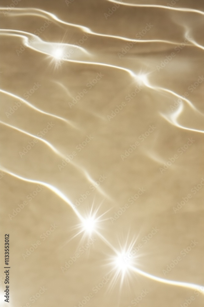 Golden light reflections on water for branding and marketing