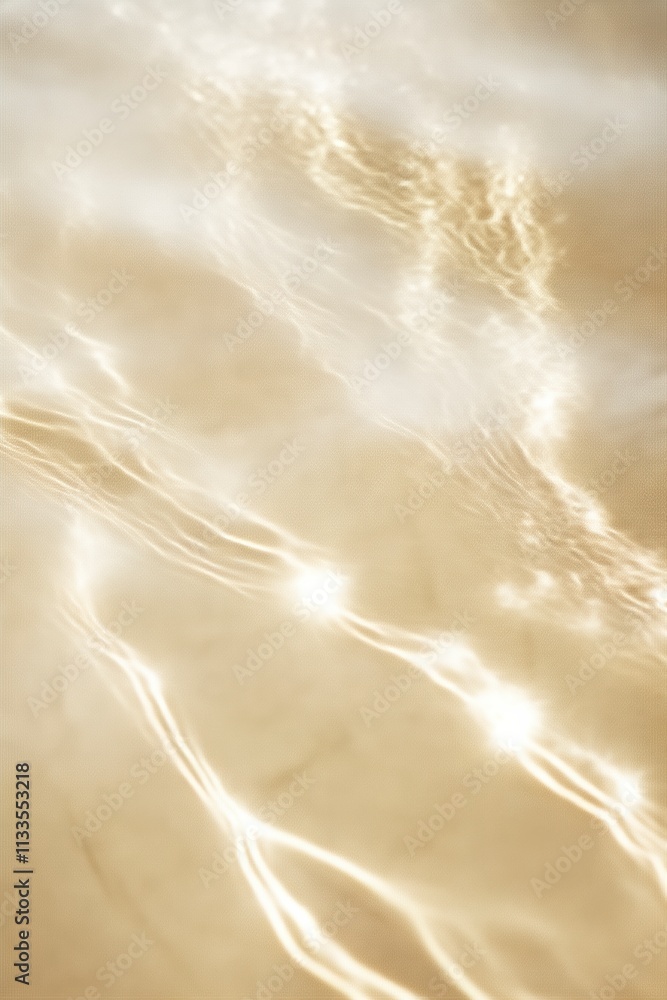 Subtle golden water waves in soft light for visual storytelling
