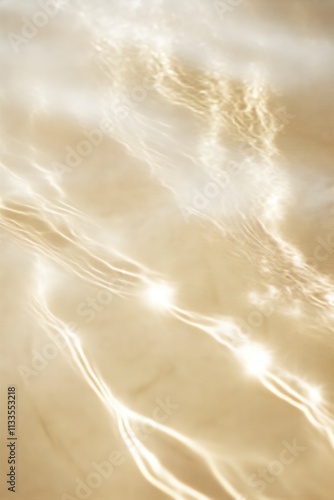 Obraz na płótnie Subtle golden water waves in soft light for visual storytelling w salonie
