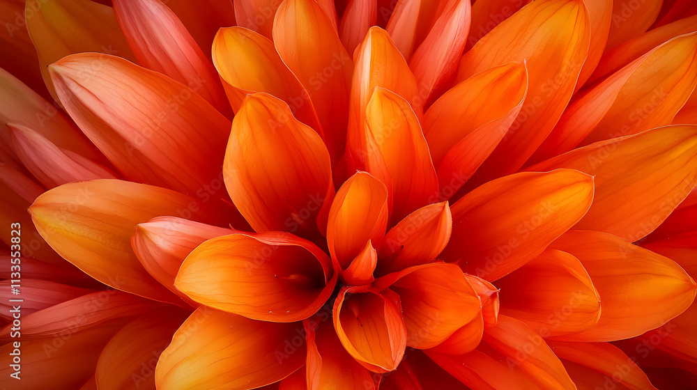 Obraz premium vibrant close up of orange torch lily petals showcasing their intricate details and rich colors