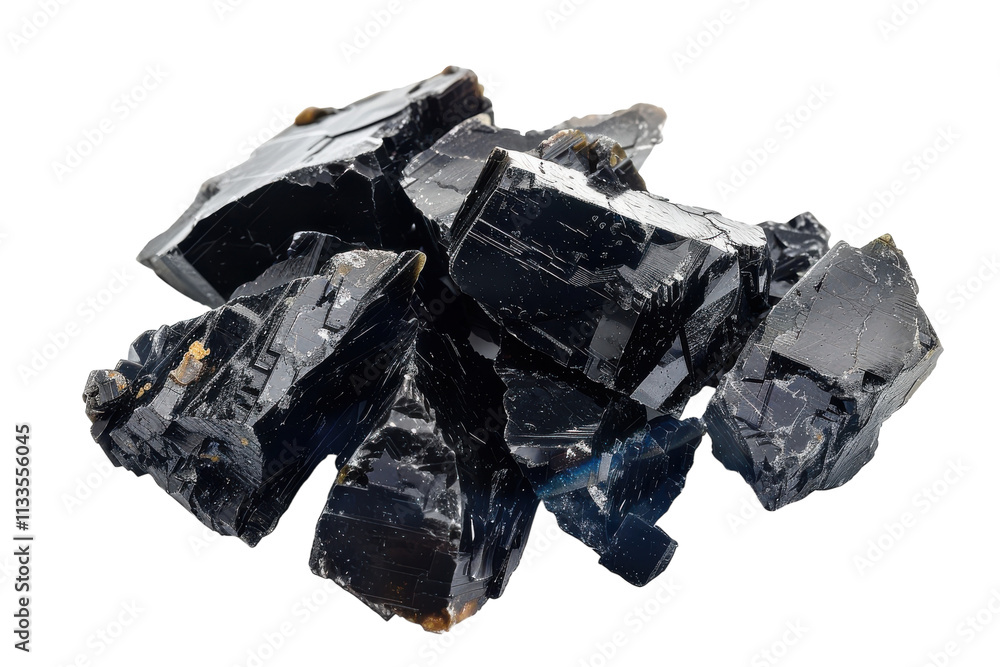 Natural Shilajit Resin Isolated on Transparent Background