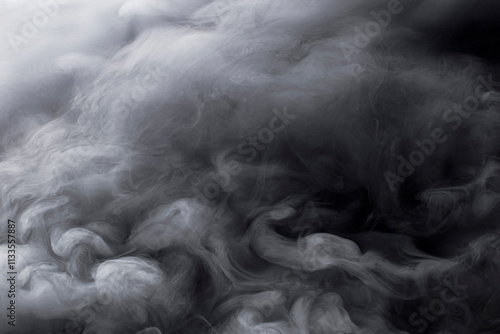 Whispy Swirly Dry Ice Fog Swirling From Above photo