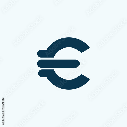 Minimal C letter Logo