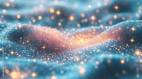 Sparkling abstract glitter background with bokeh light effects