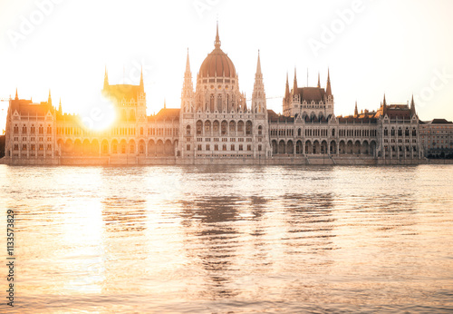Hungarian Parliament in a f...
