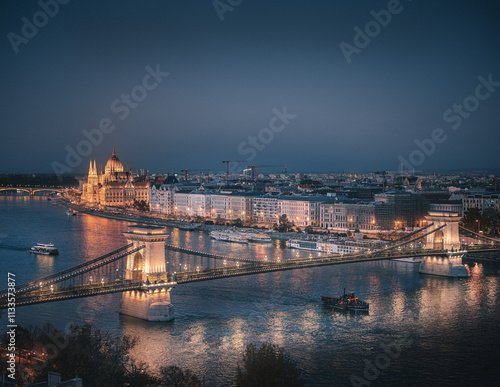 View on Budapest, Chain Bri...