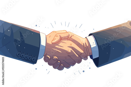 Two men shaking hands