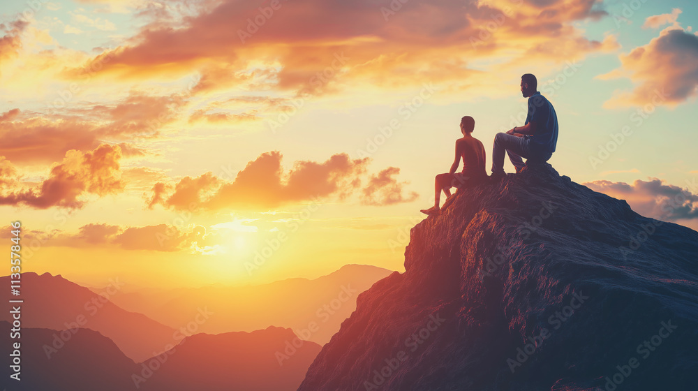Inspirational Coaching Concept: Mentor Offering Personal Growth and Career Advice Inspirational Coaching Concept: Mentor Offering Personal Growth and Career Advice