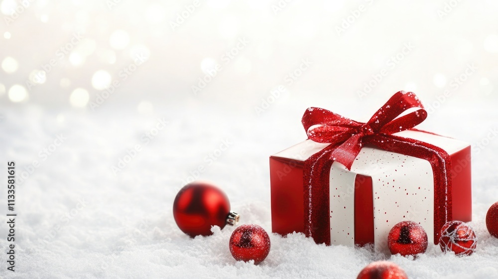 Christmas giving card on white Christmas giving card on white