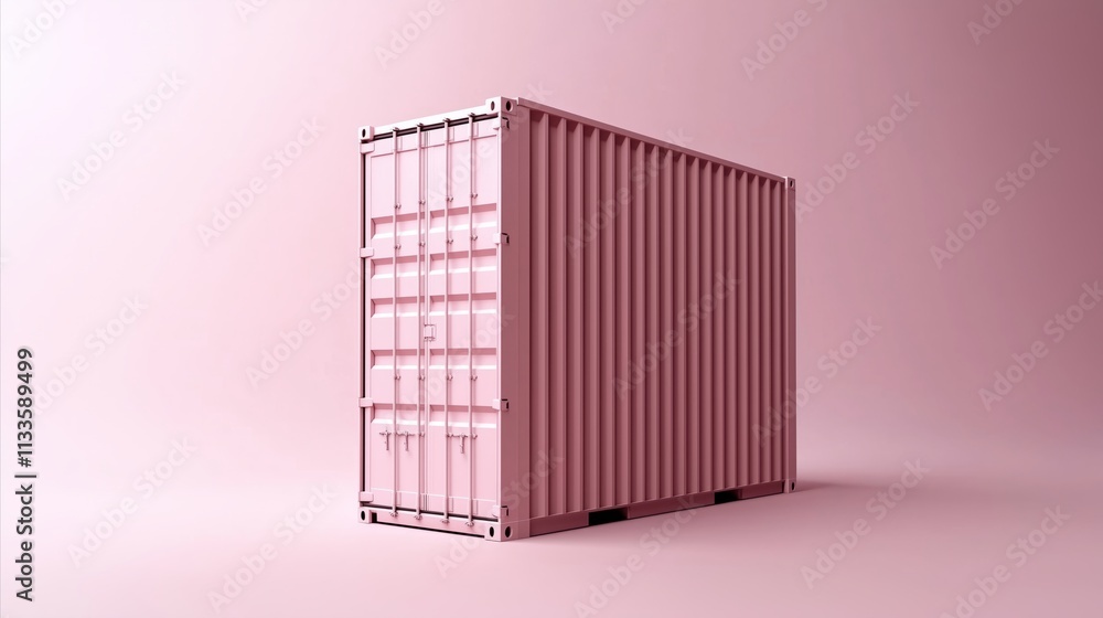 Large pink container with a white background Large pink container with a white background