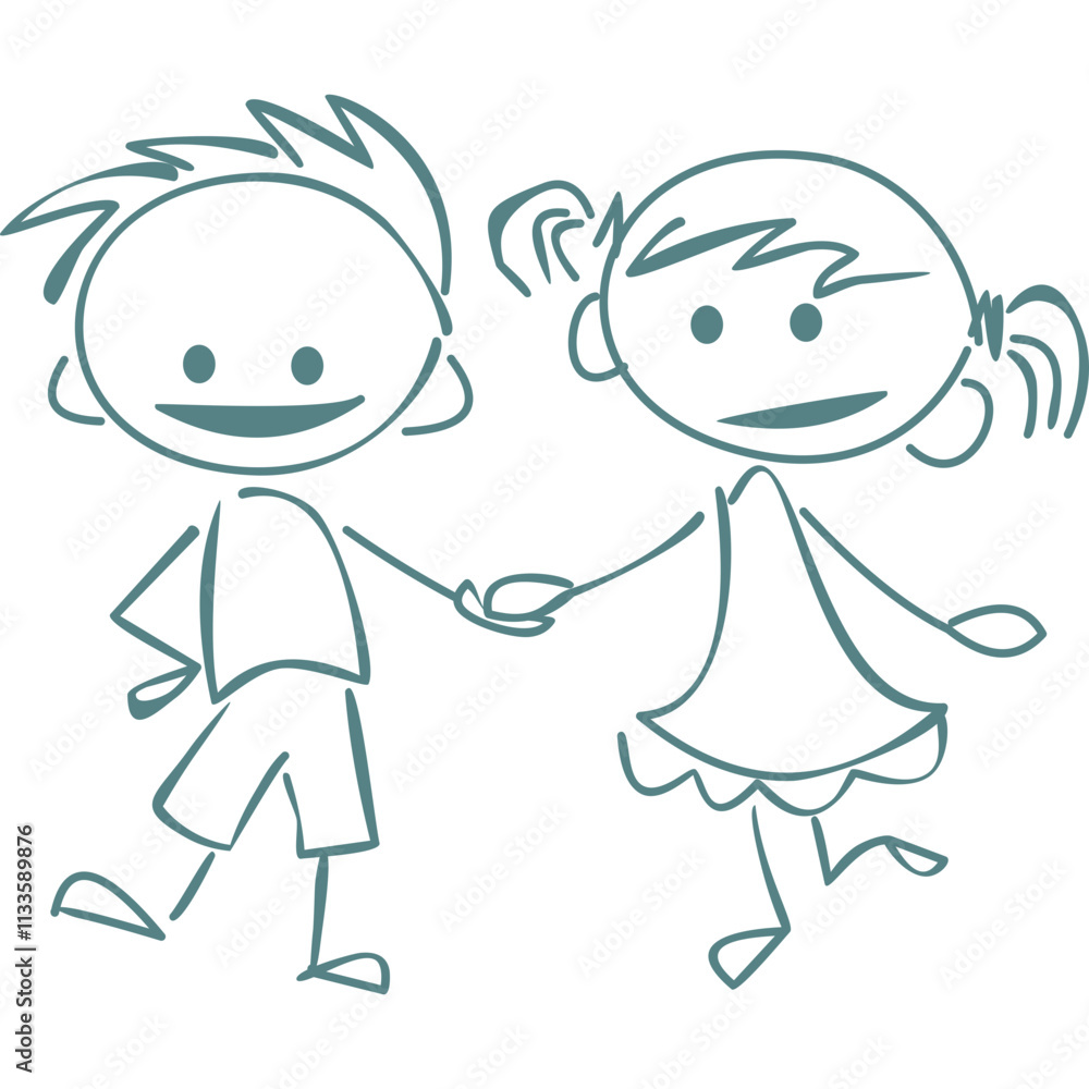 Doodle Children's Sketch Drawing Doodle Children's Sketch Drawing