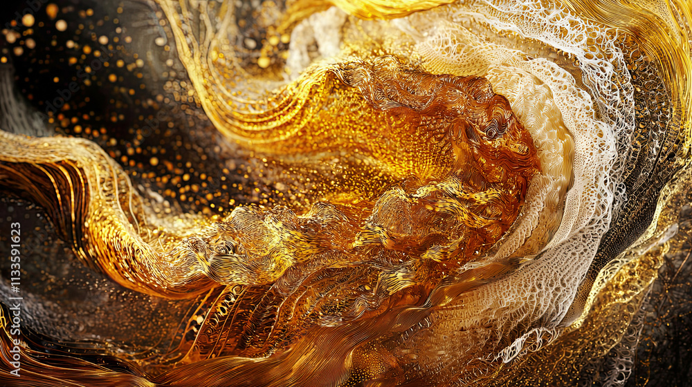 Abstract golden strands interwoven in fluid motion, creating a surreal landscape of flowing textures, ultra-detailed, Abstract golden strands interwoven in fluid motion, creating a surreal landscape of flowing textures, ultra-detailed,