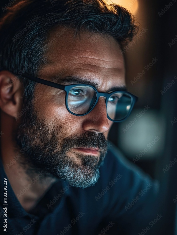 Professional Businessman Deep in Thought Professional Businessman Deep in Thought