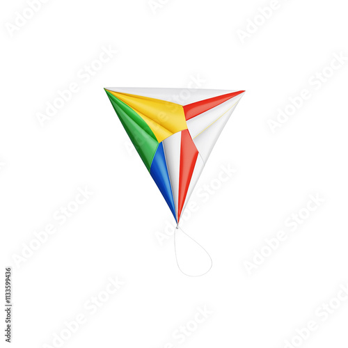 Colorful Triangular Kite Isolated on White Background Free Download Colorful Triangular Kite Isolated on White Background - GFXLoad