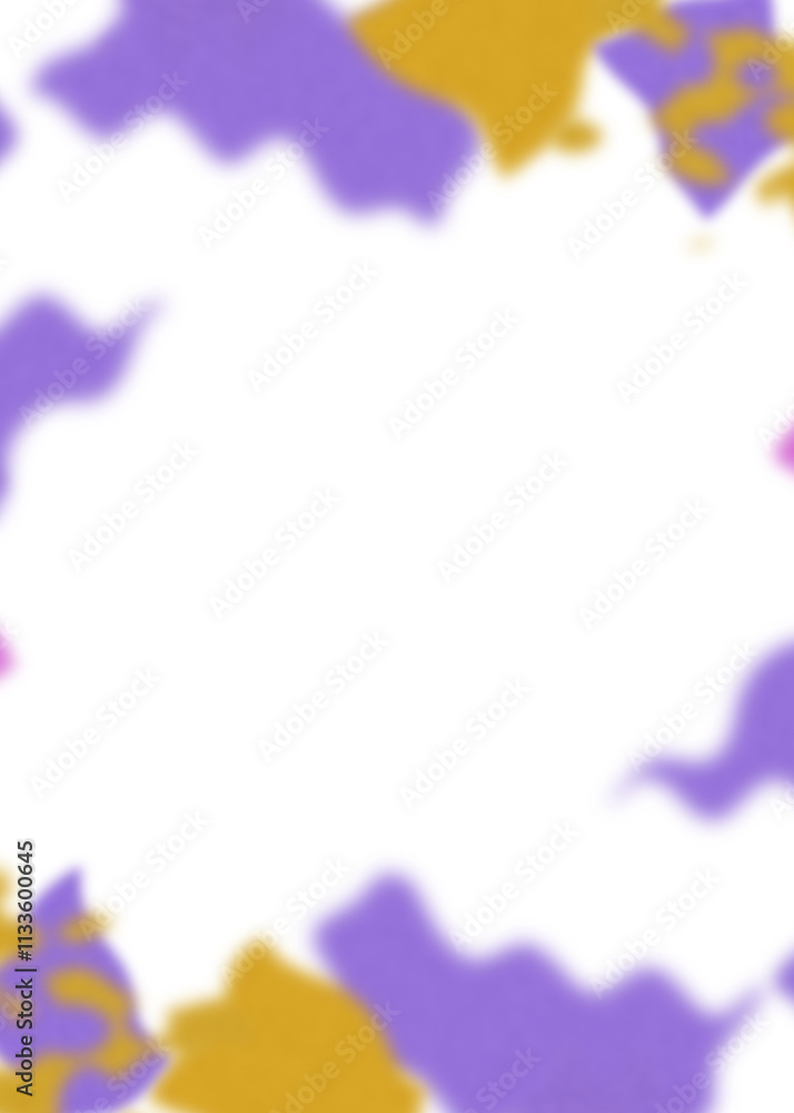 Fototapeta premium An abstract transparent psychedelic wavy vignette design element overlay.