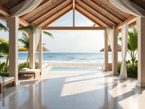 A stunning ocean front property with direct beachfront access, perfect for vacation rental, vacation, oceanfront