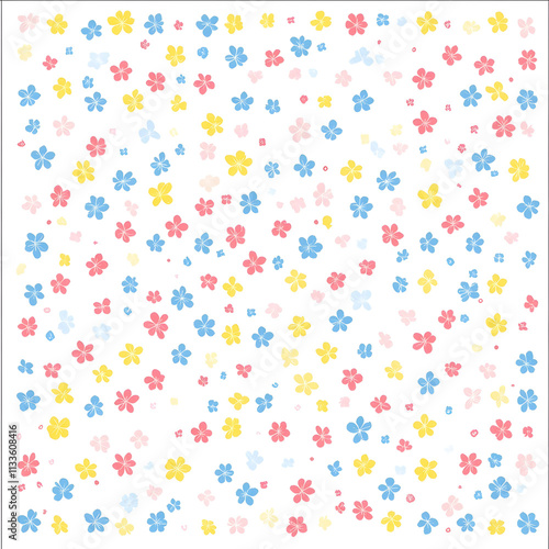 cute pattern square white background photo photo niji 6