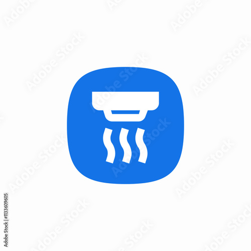 smoke detector icon sign vector