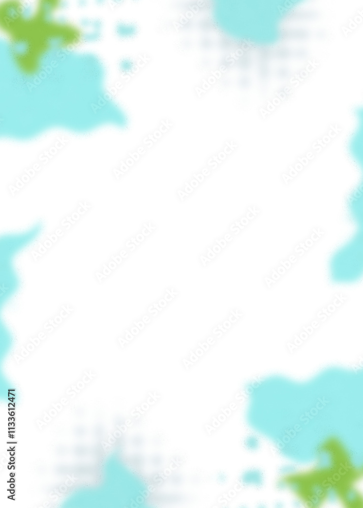 Fototapeta premium An abstract transparent psychedelic wavy vignette design element overlay.