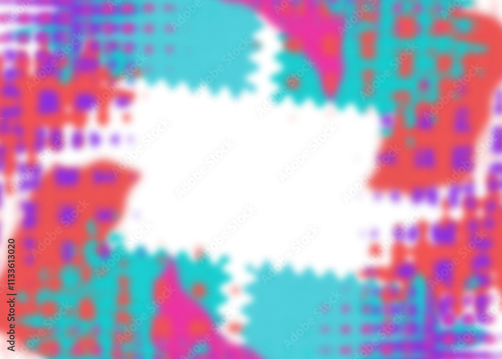 Obraz premium An abstract transparent psychedelic wavy vignette design element overlay.