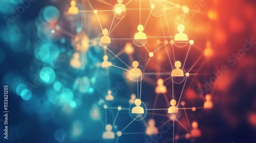 Abstract background enhances understanding of complex workflows and team relationships.