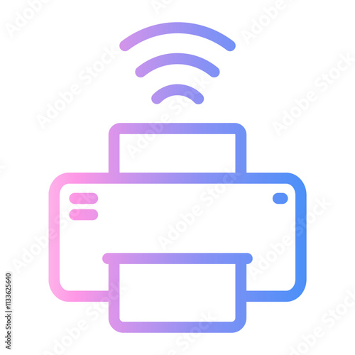 printer Line Gradient Icon