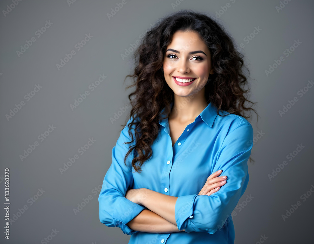 Hand cross person portrait photo Hand cross person portrait photo